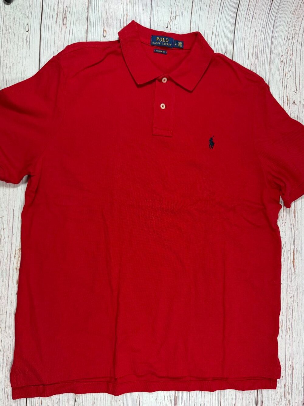Polo Ralph Lauren Red Classic Fit Short Sleeve Polo Shirt - Picture 2 of 8